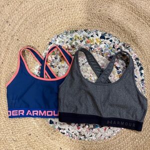 Under Armour Blue and Gray Sports Bra Duo
